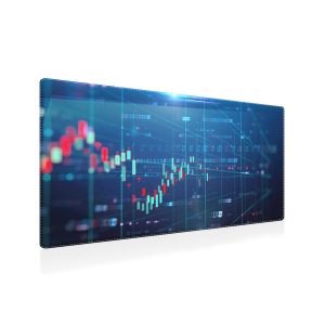 Digital Trading Candlestick Chart Mouse Pad