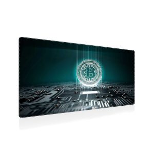 Bitcoin Grid Network Mouse Pad - Blockchain Infrastructure Desk Mat