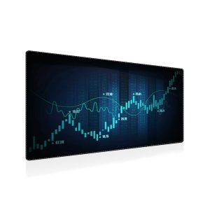 Nifty 50 & Global Stock Market Chart Mouse Pad - Dynamic Trading Display