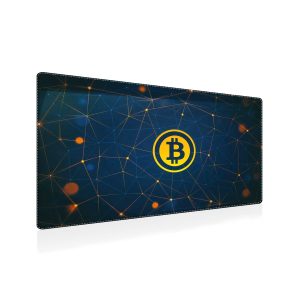 Bitcoin Network & HUD Display Gaming Mouse Pad - Crypto Tech Desk Mat