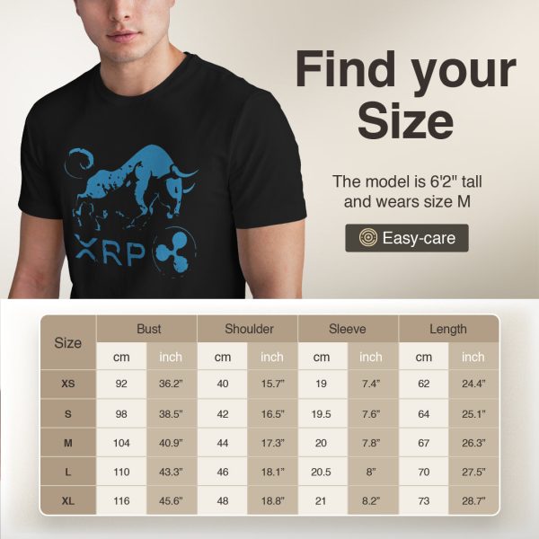 XRP Bull Run Crypto T-Shirt - Cotton Blockchain Ripple Coin Tee - Image 5