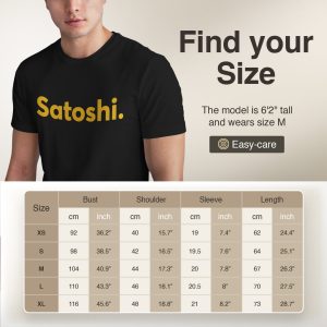 Satoshi Nakamoto T-Shirt - Bitcoin Creator Crypto Tee - 100% Cotton
