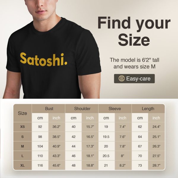Satoshi Nakamoto T-Shirt - Bitcoin Creator Crypto Tee - 100% Cotton - Image 5