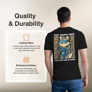 NOVA Web3 Gaming T-Shirt - Official Cronos Solana Ecosystem Merch - 100% Cotton