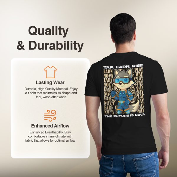 NOVA Web3 Gaming T-Shirt - Official Cronos Solana Ecosystem Merch - 100% Cotton - Image 5