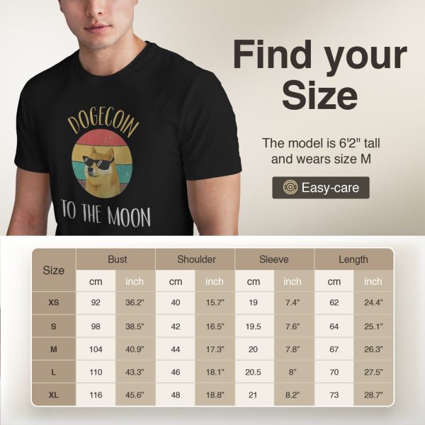 Dogecoin "To The Moon" Crypto T-Shirt - Funny Meme Coin Tee - 100% Cotton - Image 5