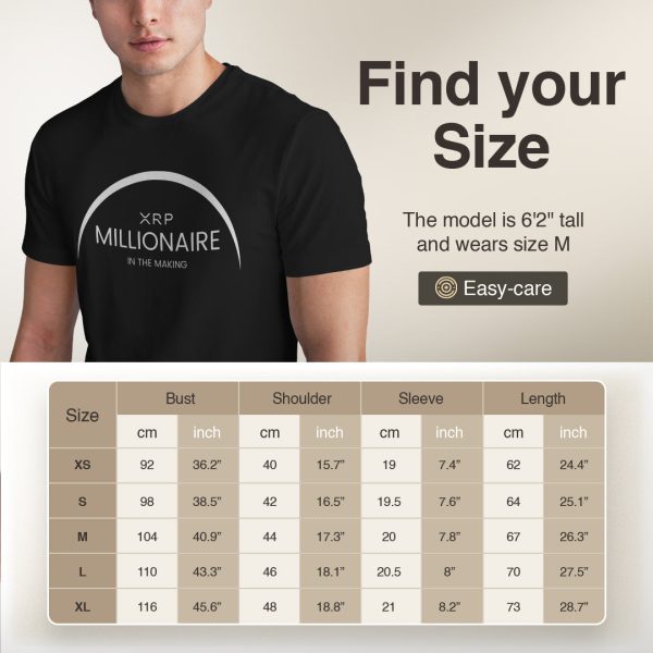 XRP Millionaire in the Making T-Shirt - Crypto HODL Tee - 100% Cotton - Image 5