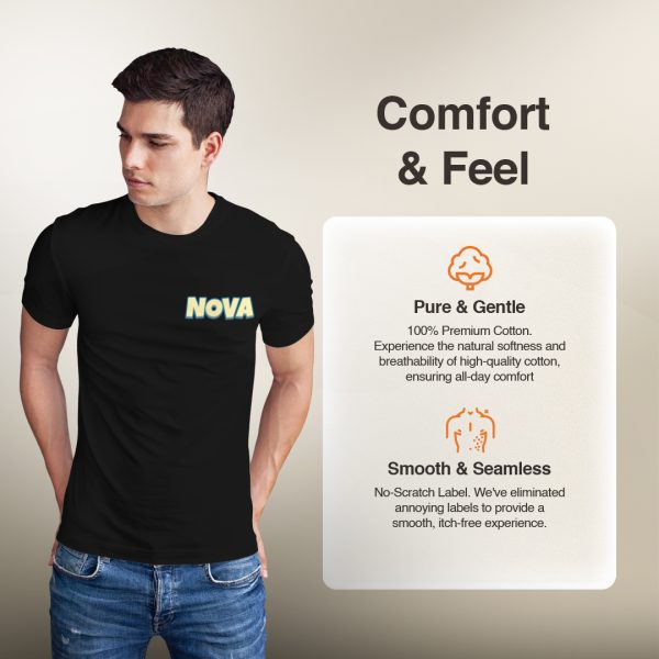 NOVA Web3 Gaming T-Shirt - Official Cronos Solana Ecosystem Merch - 100% Cotton - Image 4