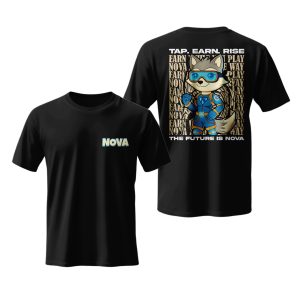 NOVA Web3 Gaming T-Shirt - Official Cronos Solana Ecosystem Merch - 100% Cotton