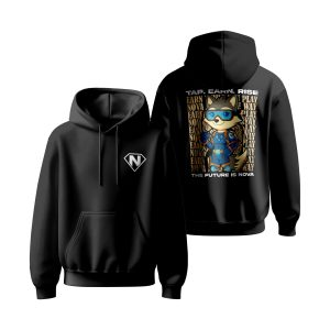 NOVA Web3 Gaming Hoodie - Official Cronos Solana Ecosystem Merch - 100% Cotton