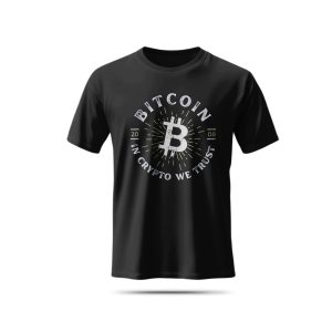 Bitcoin Crypto T-Shirt - "In Crypto We Trust" - 100% Cotton Tee