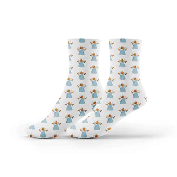 Klaus Meme Coin "Angel Klaus" Socks - Official Crypto Apparel - Image 2