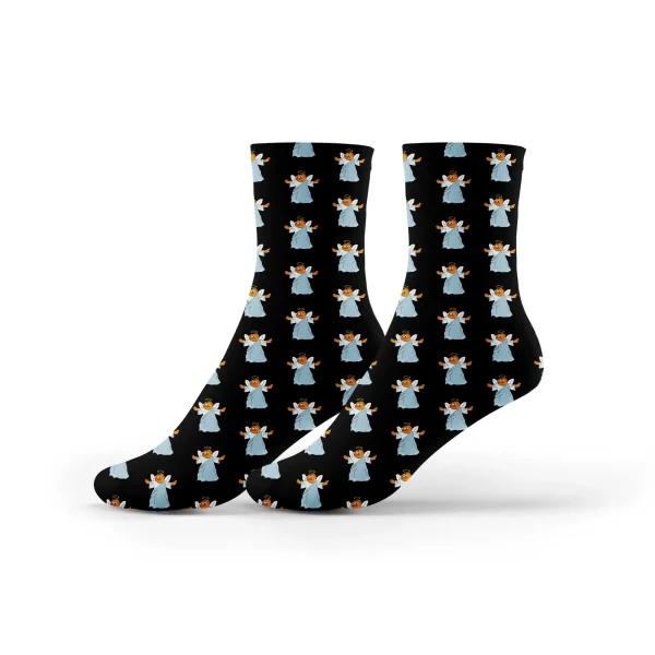 Klaus Meme Coin "Angel Klaus" Socks - Official Crypto Apparel - Image 4