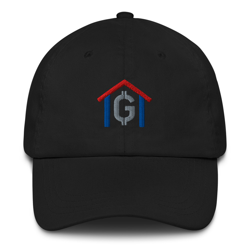 151e1f47e5184cebf543bb88332860f0_preview.png $GOHOME Dad Hat V2 - Image 1