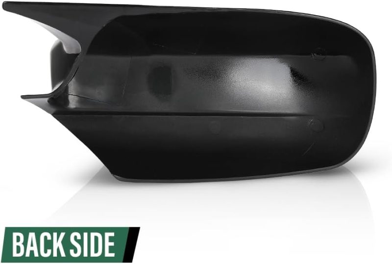 Lqi Rear View Mirror Cover Cap Shell Left And Right Side Compatible With Dodge Charger Srt 2015-2023 Black - Image 6