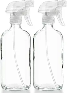 Sally'S Organics® Empty Clear Glass Spray Bottles - Refillable 16 Oz Containers For Essential Oils