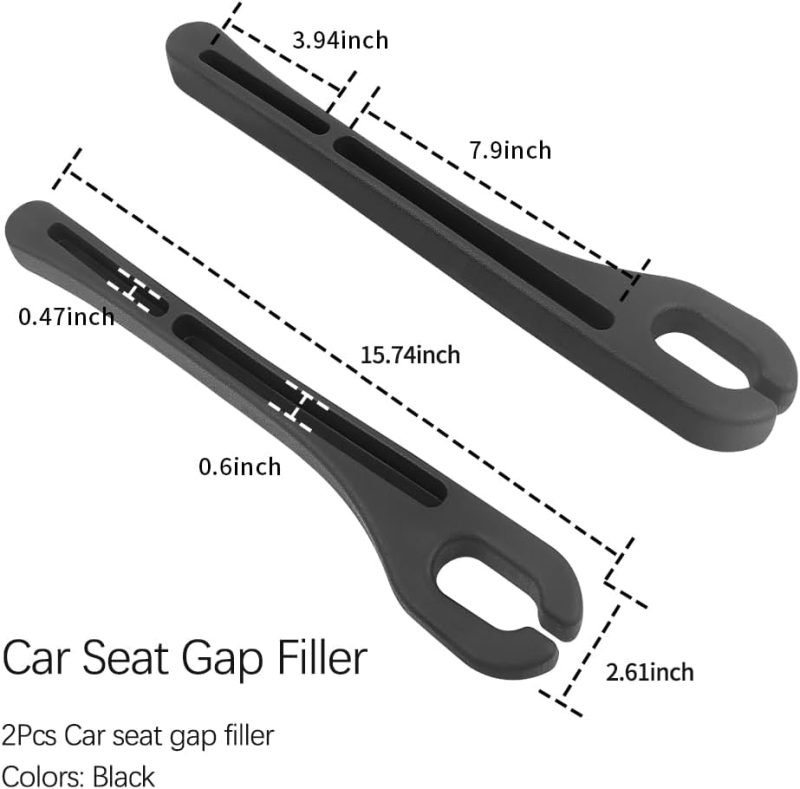 2Pcs Car Seat Gap Filler Organizer With Phone Holder - Image 2
