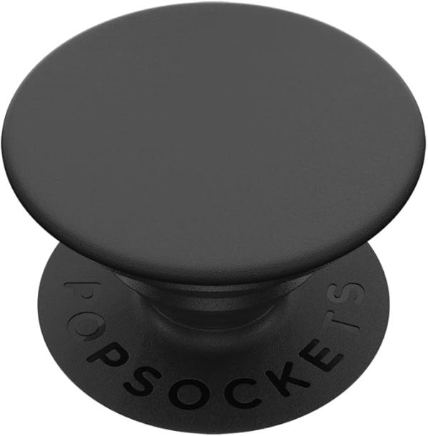 ​​​​PopSockets Phone Grip with Expanding Kickstand, Adhesive Grip - Black