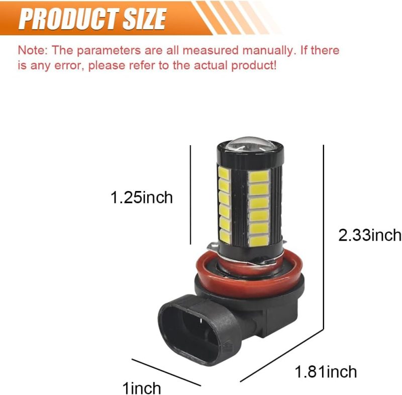 2Pcs H11 Car Led Fog Light Bulbs - Image 2