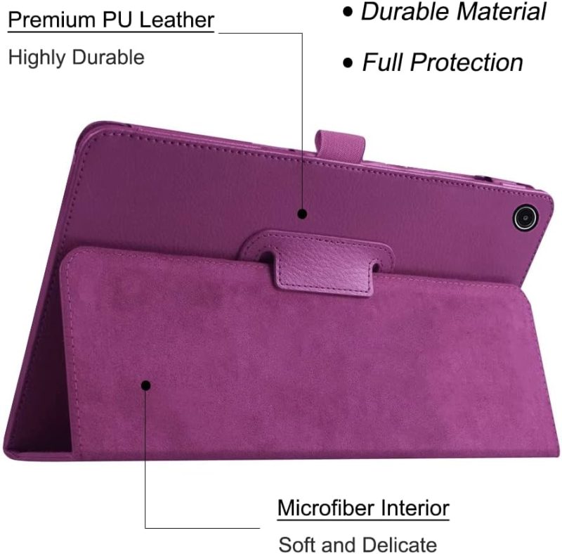 2022 Case for Galaxy Tab A8 10.5” 2022 Release (Model SM-X200/X205/X207) Folio Stand Cover Case for Samsung Galaxy Tab A8 10.5” Tablet 2022 Model Purple - Image 2
