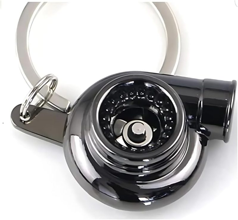 5Pc Car Lovers Key Chain Set - Manual Gear Shifter | Wheel Rim | Spanner | Turbo | Brake Disc Keychain | Auto Enthusiast Gift Set | Car Truck Bike | Parts Keyring - Image 6