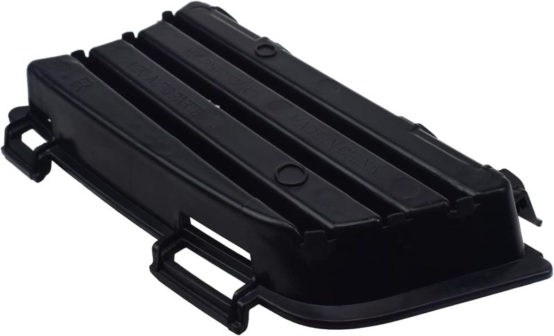 Front Right Passenger Side Bumper Fog Light Lamp Hole Cover Grille Molding Trim For 2005-2008 Pontiac Vibe Black Gm1036112 88974247 - Image 4
