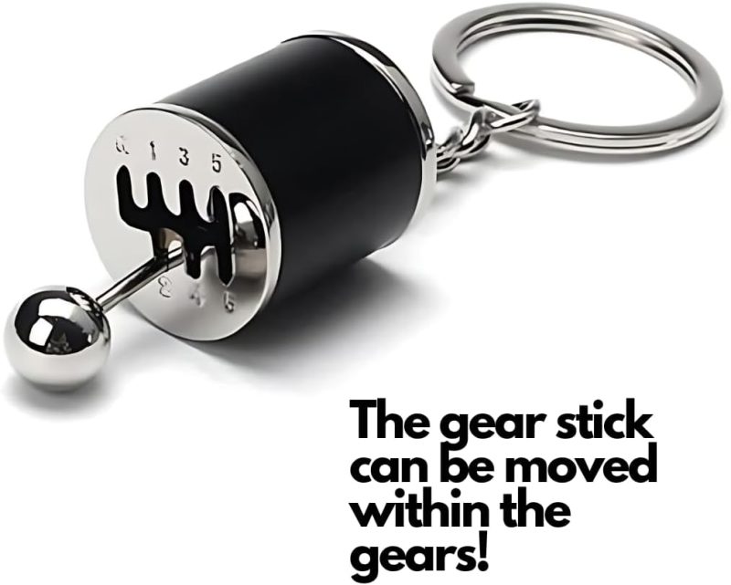 5Pc Car Lovers Key Chain Set - Manual Gear Shifter | Wheel Rim | Spanner | Turbo | Brake Disc Keychain | Auto Enthusiast Gift Set | Car Truck Bike | Parts Keyring - Image 2