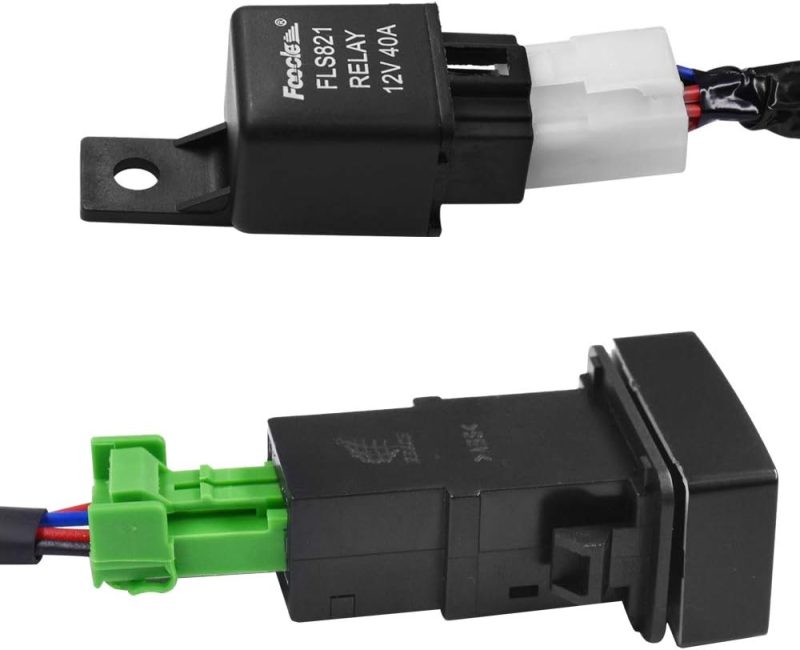 H11 880 881 H9 Fog Light Lamp Wiring Harness Socket Wire Connector With 40A Relay & On/Off Switch Kits Fit For Led Work Lamp Driving Lights Etc - Image 4