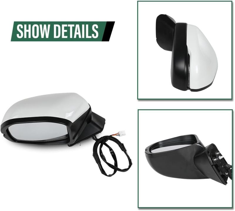 Lqi Power Mirror Left Driver Side 7-Pin Power Folding Compatible With Honda Crv 2023-2024 76258-3B4-H11 - Image 4