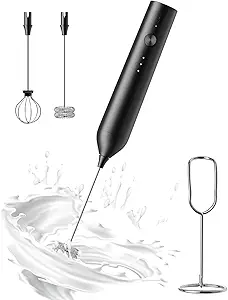 Rechargeable Milk Frother With Stand