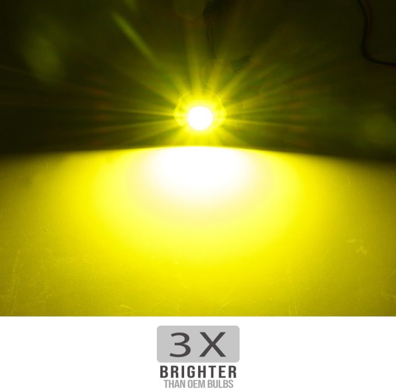 Nslumo L1B Led Front Fog Light Bulbs For 2020+ Hon'Da Civic Accord Cr-V Ridgeline Acura Integra Super Bright 9000Lm 3200K Yellow Canbus L1B L1 Led Fog Driving Lamp Bulb Assembly - Image 2