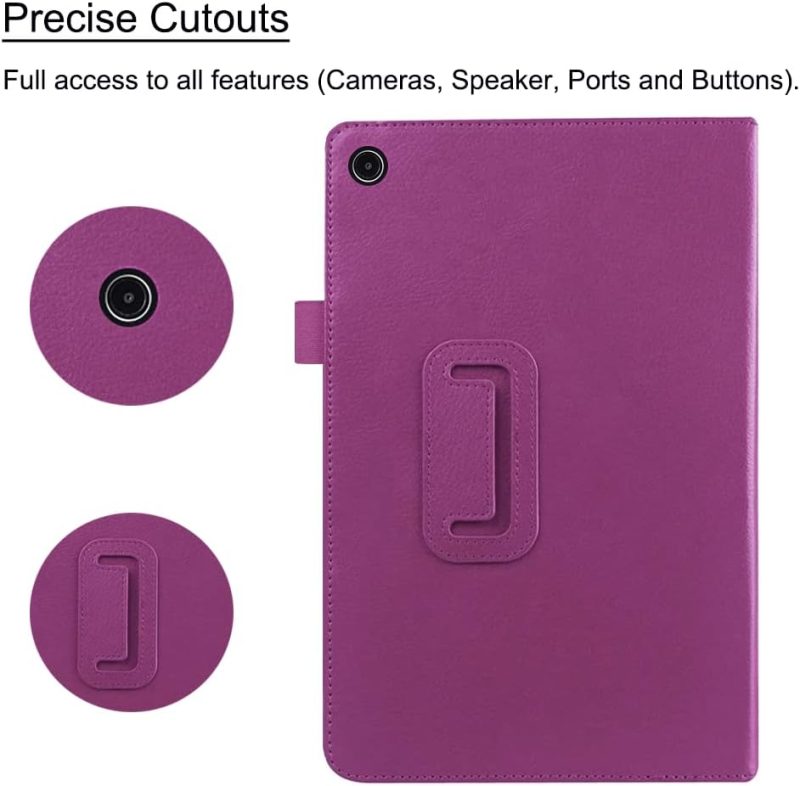 2022 Case for Galaxy Tab A8 10.5” 2022 Release (Model SM-X200/X205/X207) Folio Stand Cover Case for Samsung Galaxy Tab A8 10.5” Tablet 2022 Model Purple - Image 4