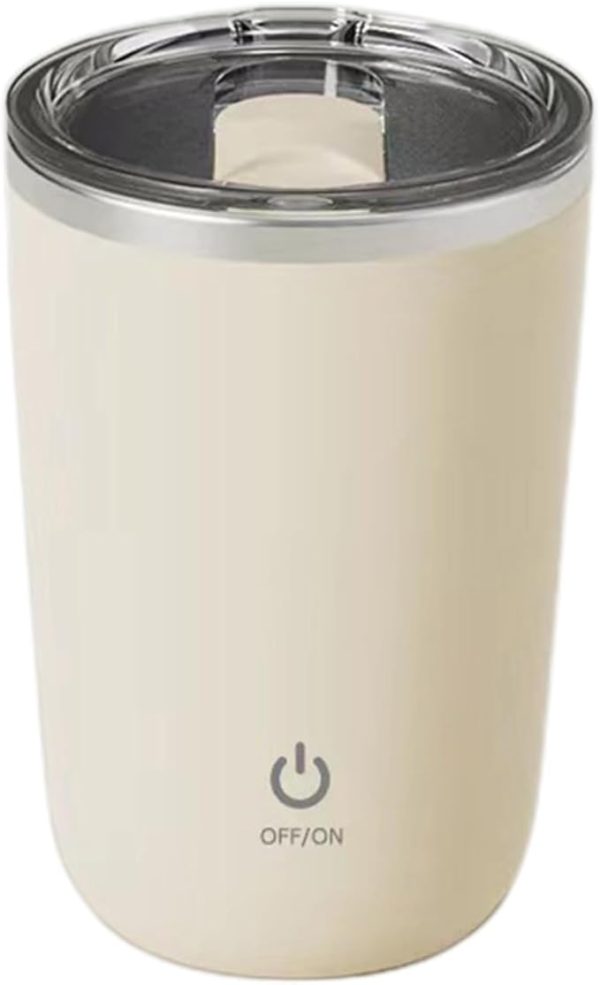 Stainless Steel Cup Electric Coffee Mixing Cups Milk Cup Full Body Stirring Mug Cup Travel