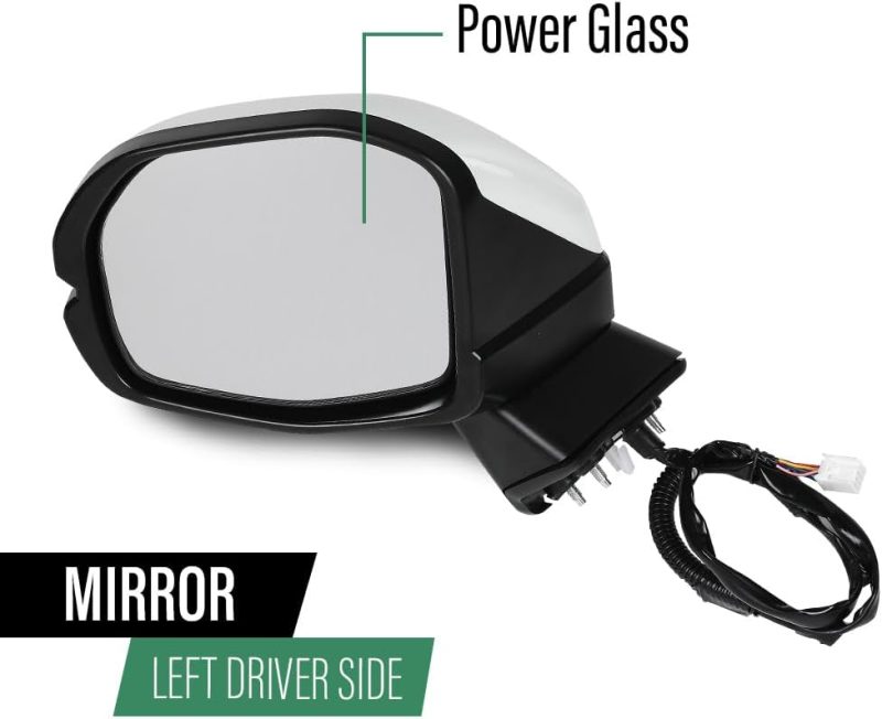 Lqi Power Mirror Left Driver Side 7-Pin Power Folding Compatible With Honda Crv 2023-2024 76258-3B4-H11 - Image 6