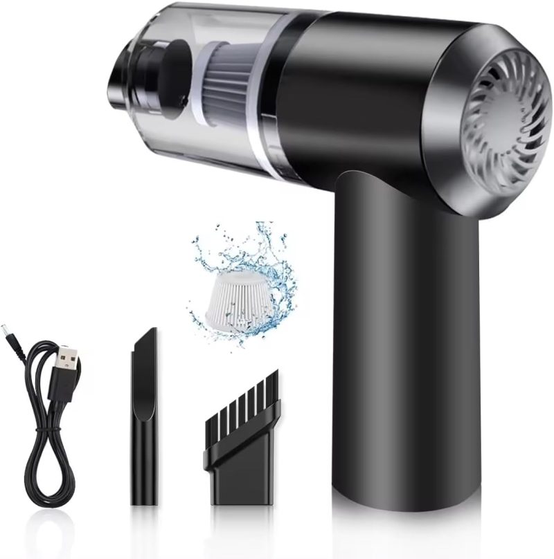 Car Vacuum Cleaner Handheld Car Vacuum Cleaner With 4000Pa Powerful Suction 2 In 1 Small Car Vacuum Cleaner Wireless Handheld Car Vacuum Mini Dusts Buster With Usb Portable Vacuum Cleaner #2024 - Image 2