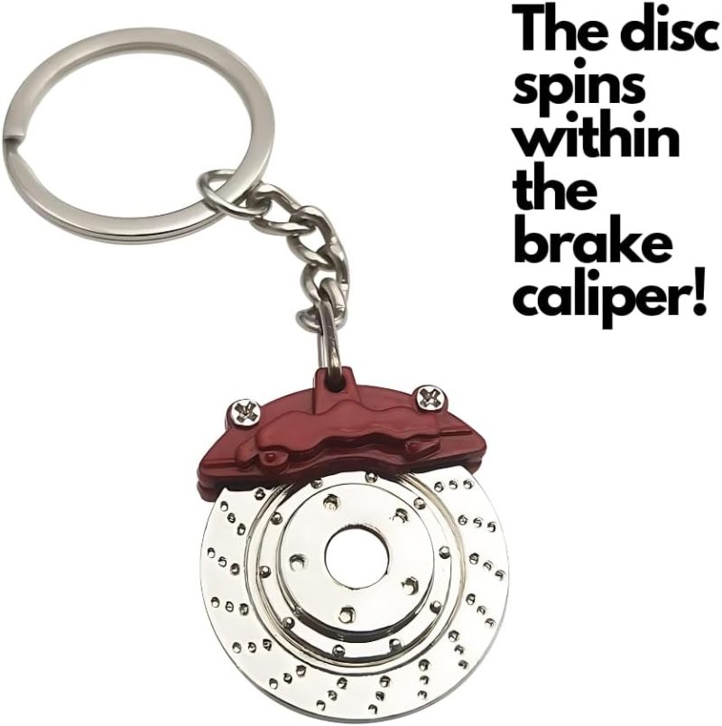 5Pc Car Lovers Key Chain Set - Manual Gear Shifter | Wheel Rim | Spanner | Turbo | Brake Disc Keychain | Auto Enthusiast Gift Set | Car Truck Bike | Parts Keyring - Image 4