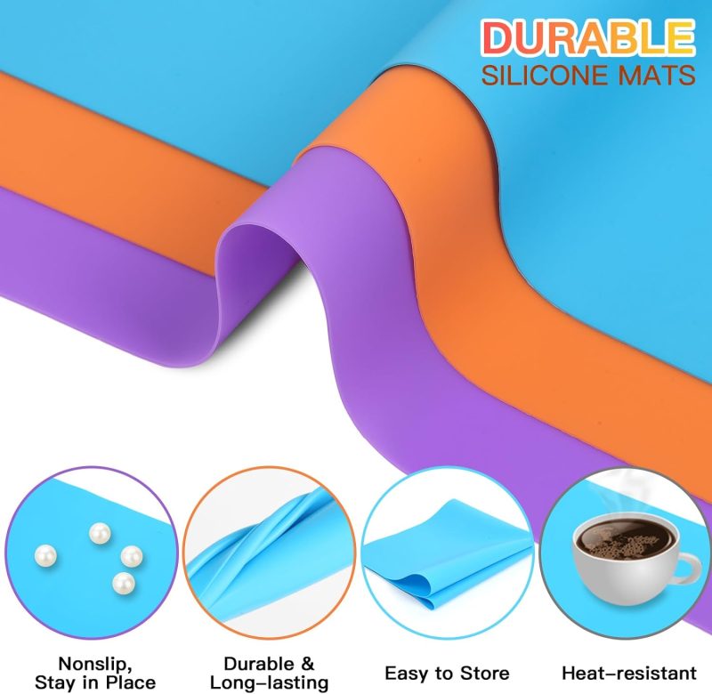 3 Pack Silicone Mats For Crafts - Image 4