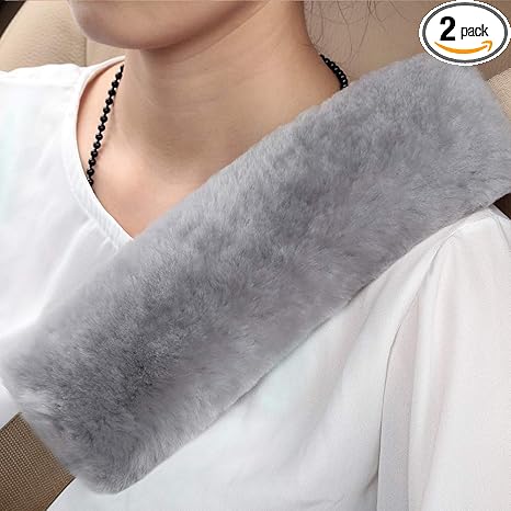 Authentic Sheepskin Car Seat Belt Pad