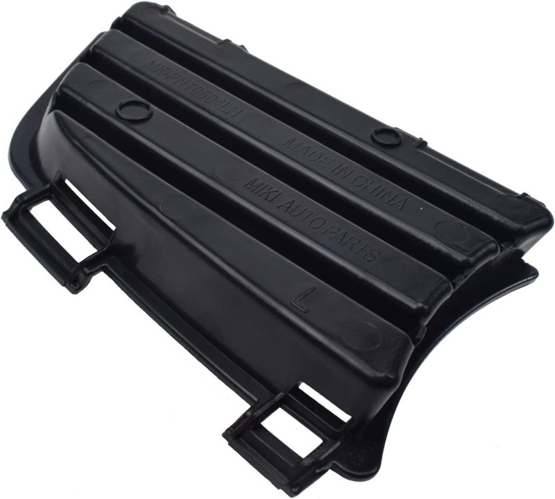 Front Left Driver Side Bumper Fog Light Lamp Hole Cover Grille Molding Trim For 2005-2008 Pontiac Vibe Black Gm1036112 88974247 - Image 5