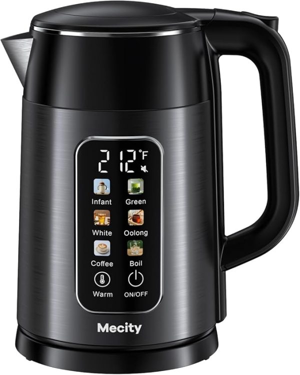 Mecity Electric Kettle 1.7L Touch Screen Temperature Control Water Boiler