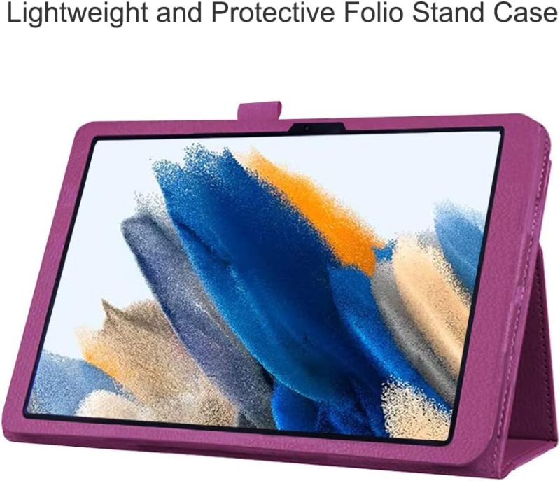 2022 Case for Galaxy Tab A8 10.5” 2022 Release (Model SM-X200/X205/X207) Folio Stand Cover Case for Samsung Galaxy Tab A8 10.5” Tablet 2022 Model Purple - Image 6