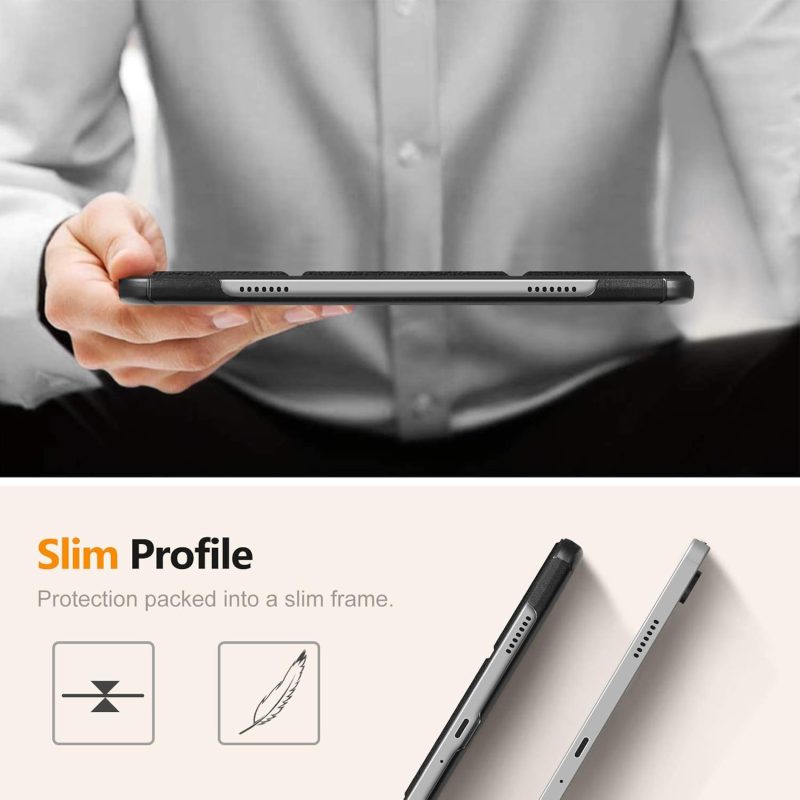 2023 Fintie Slim Case for Samsung Galaxy Tab A9 Plus/A9+ 5G 11 Inch 2023 Model (SM-X210/X216/X218) Ultra Thin Lightweight Hard Back Shell Tri-Fold Stand Cover with Auto Wake/Sleep Black - Image 3