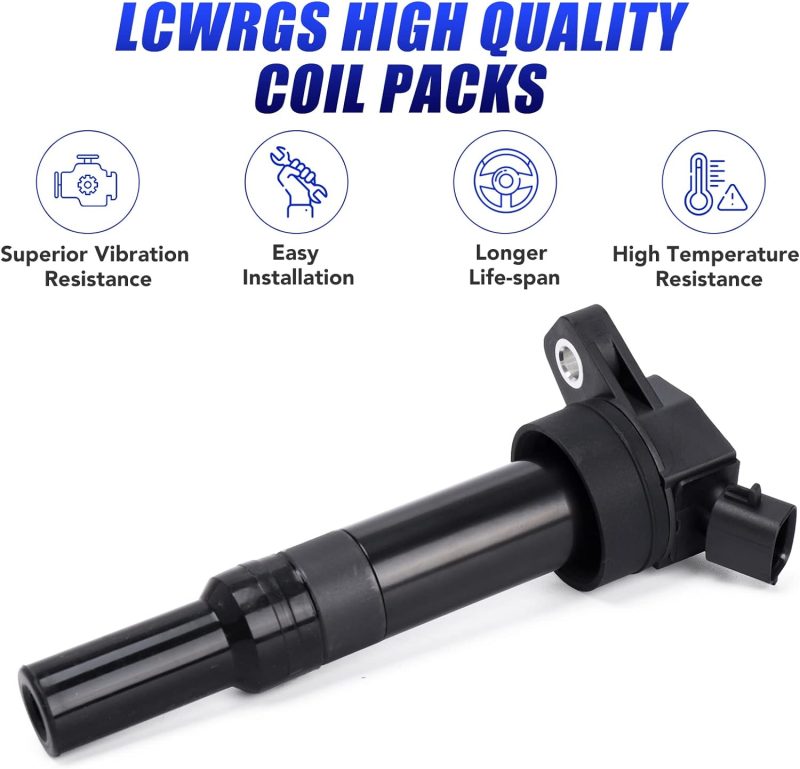 Set Of 4 Ignition Coil Pack Spark Plugs Fits For 2012 2013 2014 2015 2016 Hyundai Elantra Tucson Kia Soul Forte 2.0 1.8 L4 Replaces# Uf651 C1804 - Image 2