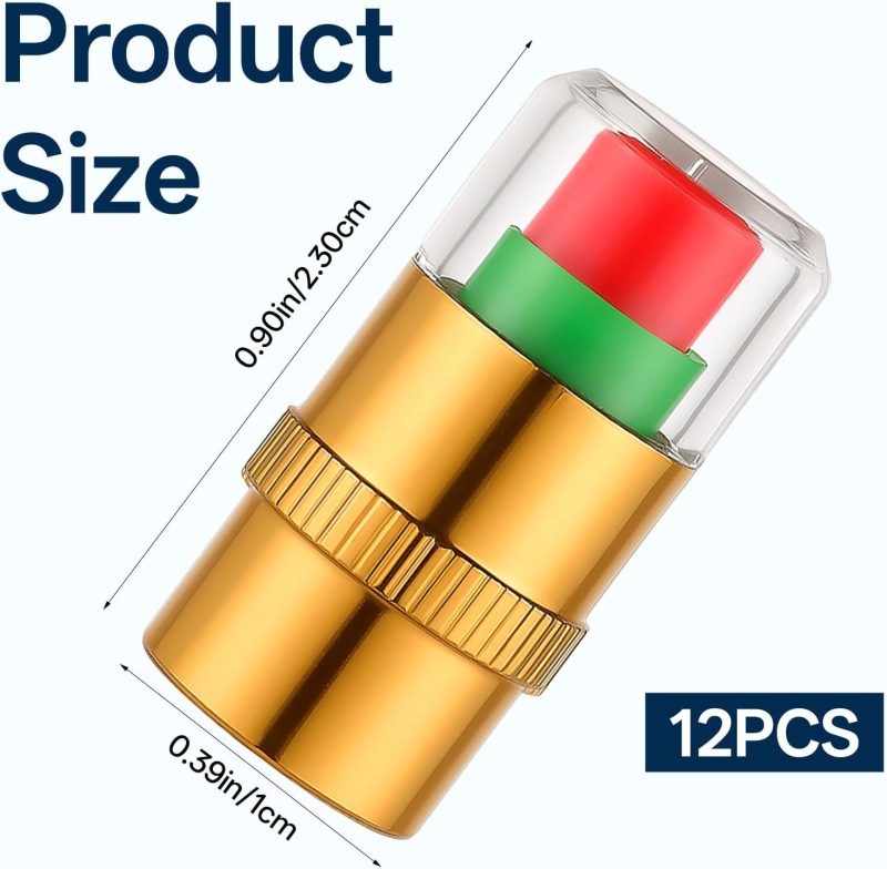 12Pcs Car Tire Pressure Monitor Valve Stem Caps 3-Color Tire Pressure Caps Alarm Tires Indicator Sensor Indicator Universal Valve Stem Cap For Cars - Image 2