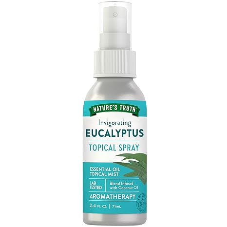 Nature'S Truth Eucalyptus Mist Spray 2.4 Fl Oz | Pure Essential Oil For Aromatherapy