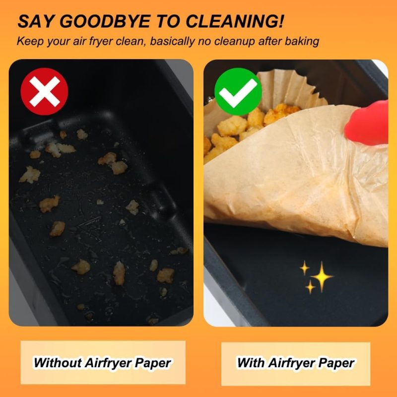 Bykitchen Air Fryer Liners For Ninja Fg551/Dg551/Ig651 Foodi Smart Xl Indoor Grill - Image 3