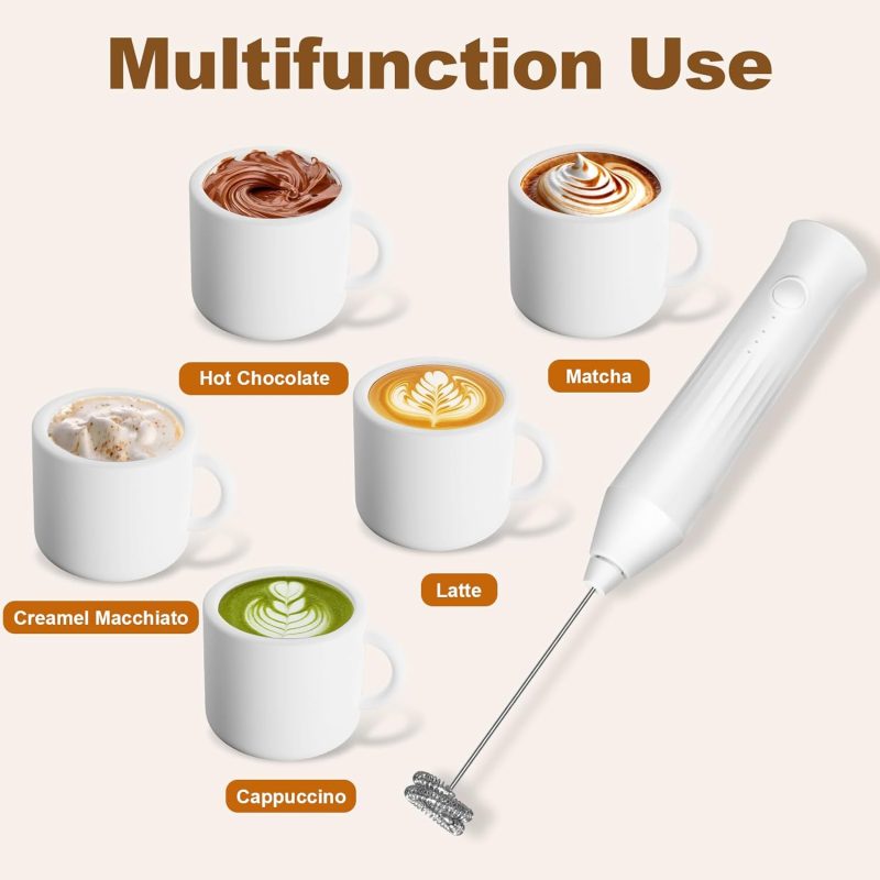 Rechargeable Milk Frother Handheld - Image 2