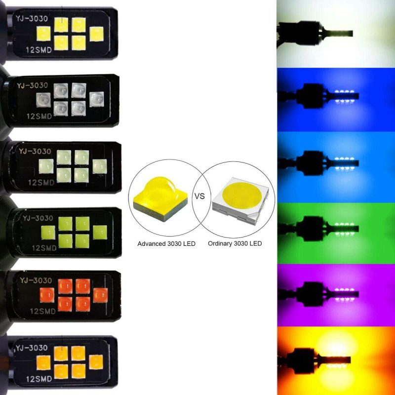 Socal-Led Lighting 2X H11 H8 Led Fog Light Bulb For Powersports Advanced 3030 Smd Bright Colorful Daytime Running Drl Lamp - Image 4