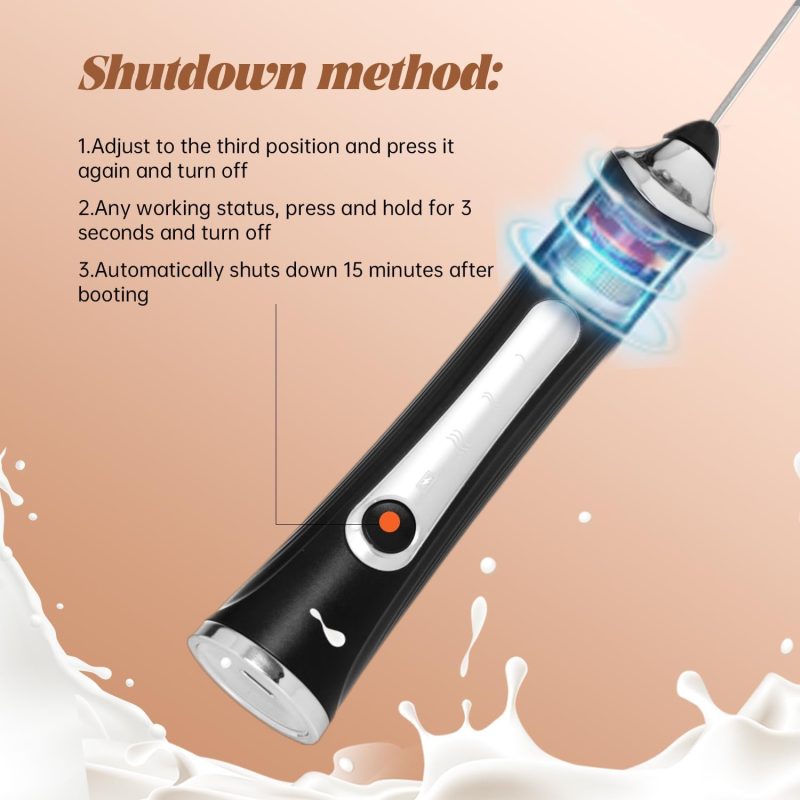 Rechargeable Milk Frother Handheld For Coffee - Image 2