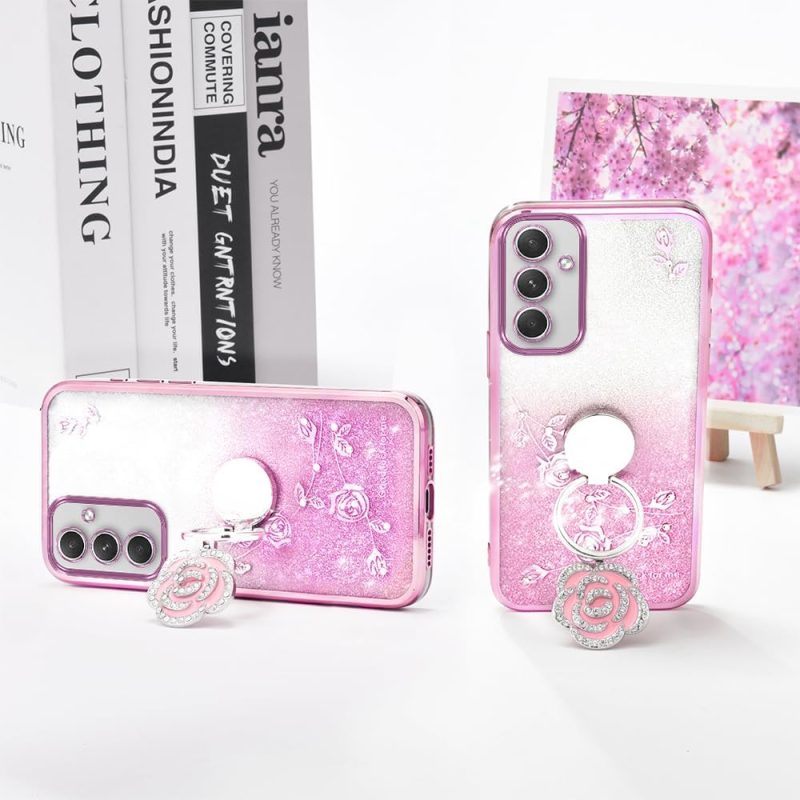 A54 Hybrid Protective Case for Galaxy A54 5G - Rose Gold - Image 5